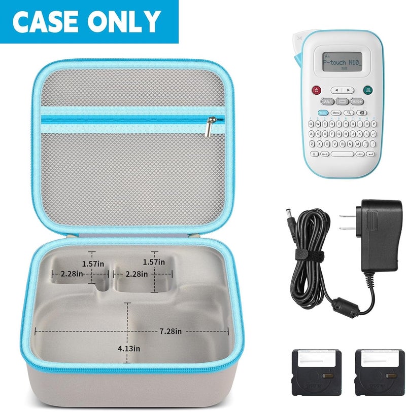 GWCASE Storage Case for Brother PT-N10 Personal Handheld Label Maker, Portable Carrying Holder Organizer for Label Tapes and Other Accessories（Bag Only） - Image 3